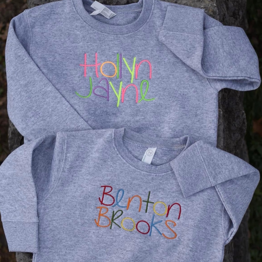 Kids Rabbit Skin Sweatshirt with their name!